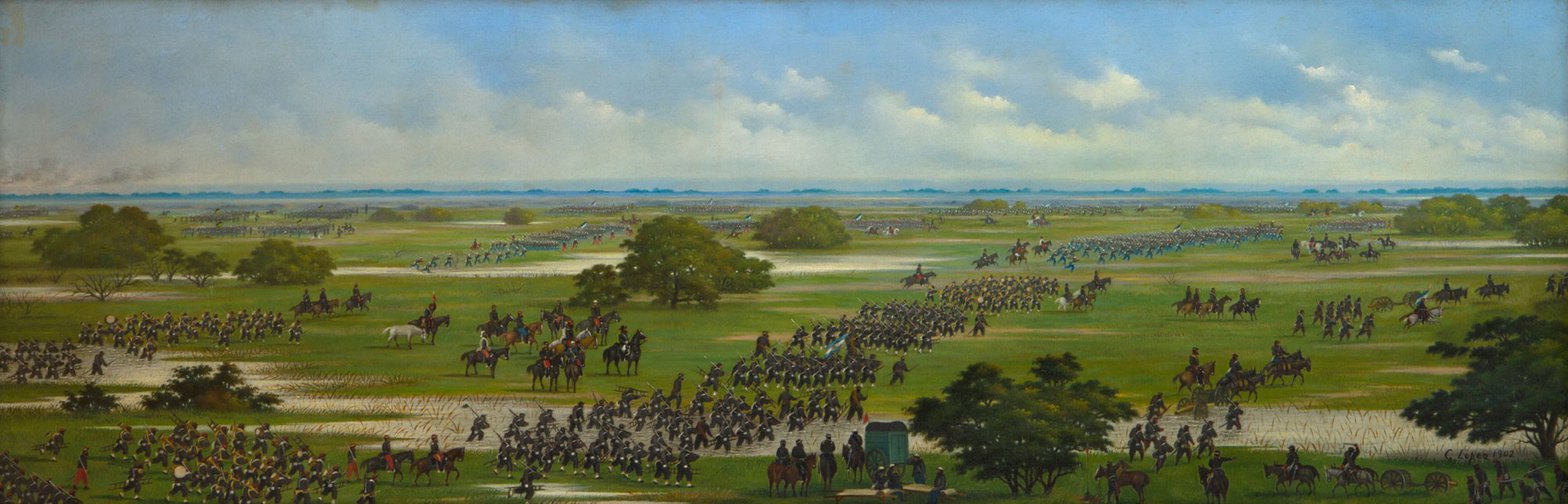 Marcha del Ejército Argentino a tomar posición para el ataque de Curupaytí, el 22 de septiembre de 1866