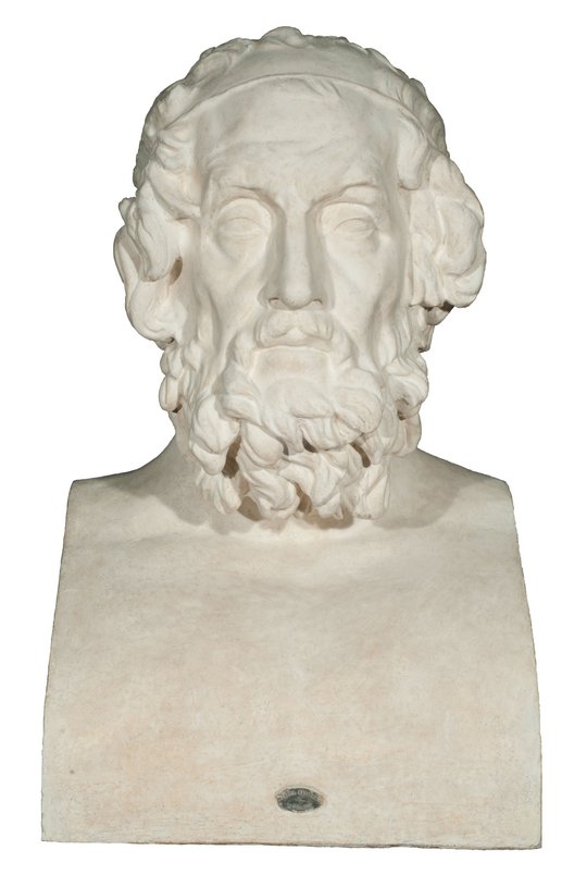 Homero [según copia romana en el Museo Arqueológico de Nápoles