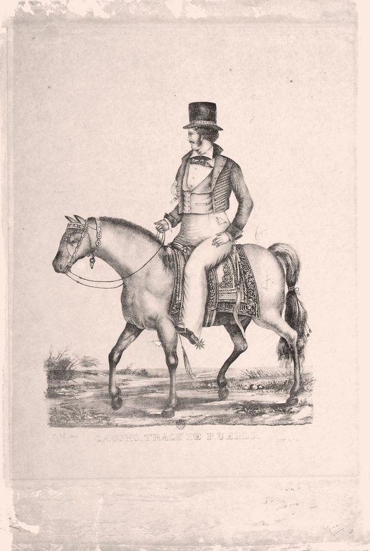 Gaucho, traje de pueblo