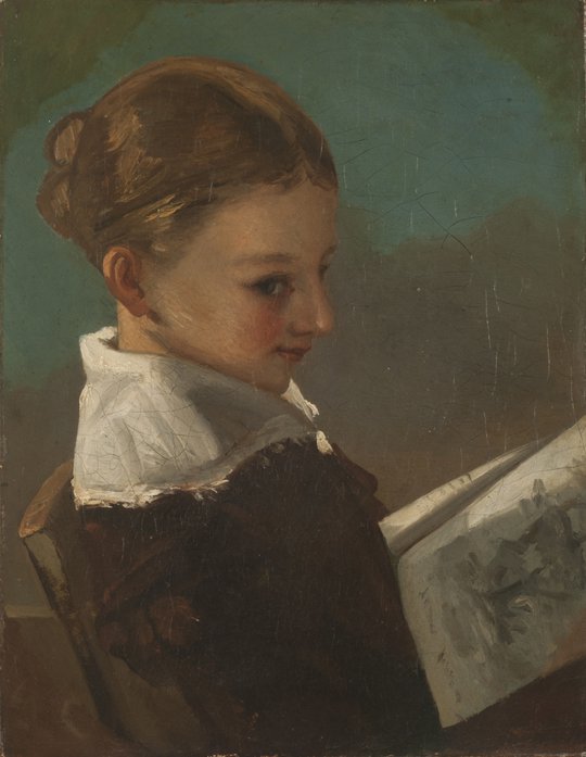 Julieta Courbet à idade de dez anos (Julieta Courbet a la edad de diez años)