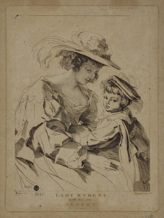 Lady Rubens y su hijo Albert