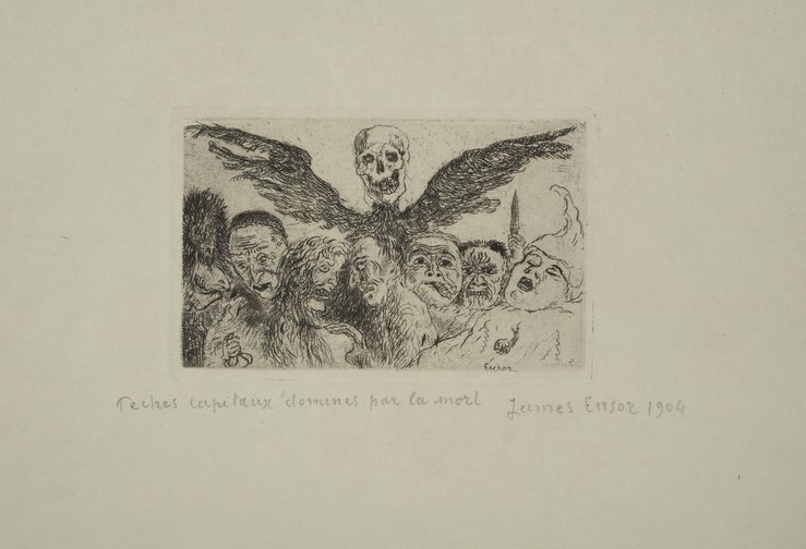 Peches capitux domines par la mort, (pecados capitales dominados por la muerte - serie Los pecados capitales, 1888-1904)