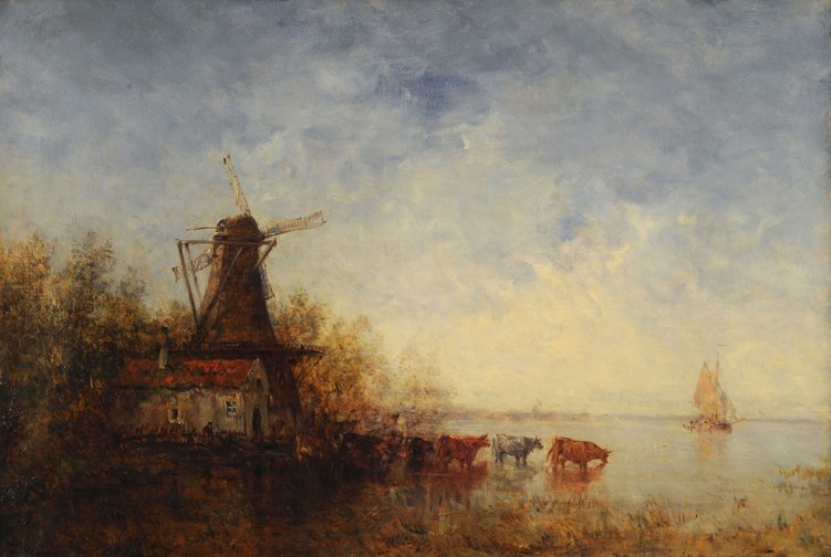 Moulin au bord de la Riviere Moulin au bord de la Riviere