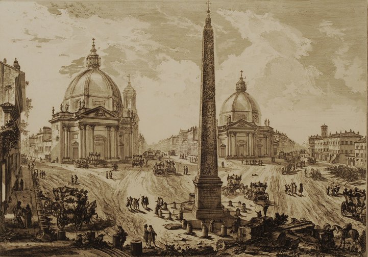 Veduta della Piazza del Popolo