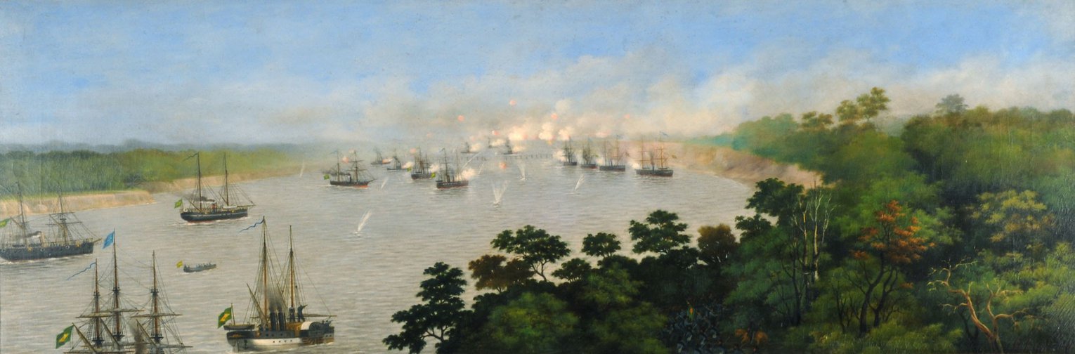 Ataque de la escuadra Brasileña a las baterías de Curupayti, el 22 de septiembre de 1866