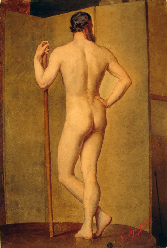 Desnudo de hombre (Academia)
