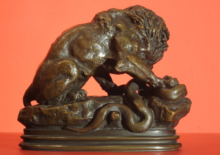 Lion et serpent (León y serpiente)