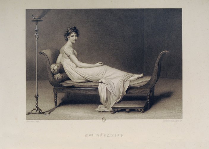 Madame Récamier (según Jacques Louis David)