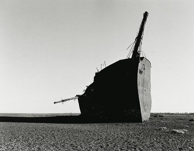 Barco encallado, Punta Loyola, Santa Cruz