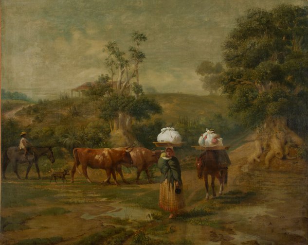 Lavanderas en el bajo de Belgrano
