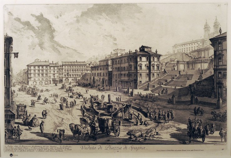 Veduta di Piazza Spagna Veduta di Piazza Spagna