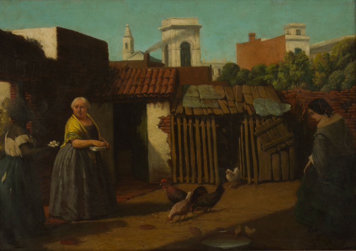 Patio porteño en 1850