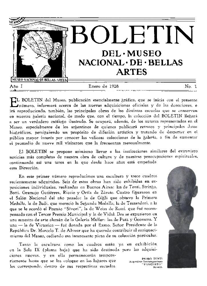 Boletín del Museo Nacional de Bellas Artes N 1